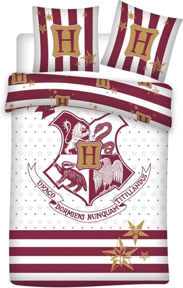 Harry Potter Bettwasche Set 100% Bio-Baumwolle 2x Kissenbezüge Bild 1