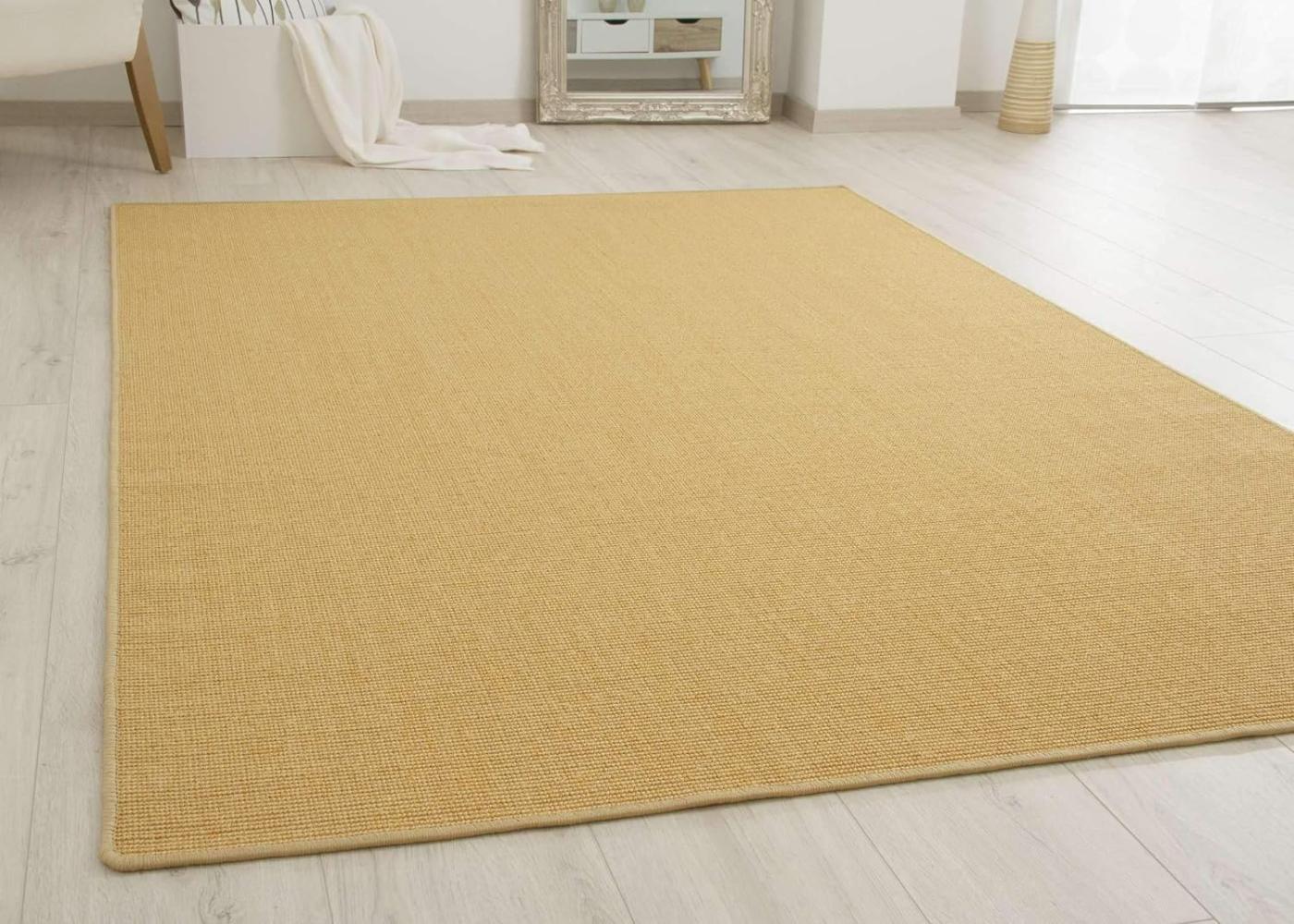 Sisal Teppich Acapulco - gekettelt, Farbe: natur hell, Größe: 65x140 cm Bild 1