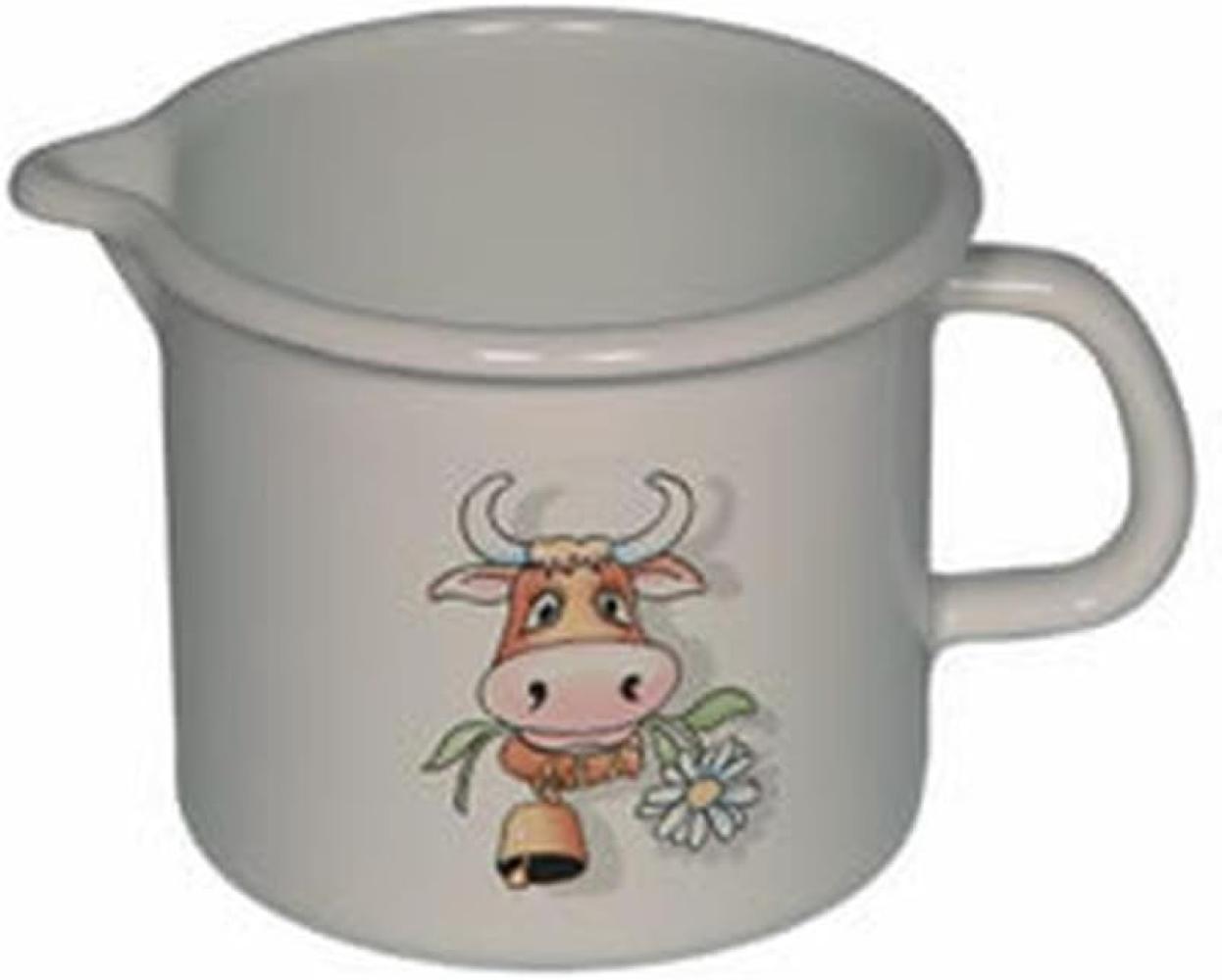 Riess Schnabeltopf Ø14cm 1,7 Liter Country Almliesel Emaille Bild 1