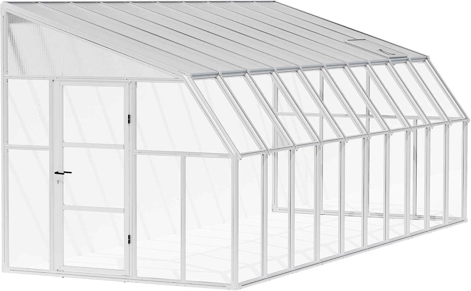 Rion Kunststoff Anlehngewächshaus Sun Room 410 | Weiß | 632 x 258 x 266 cm Bild 1