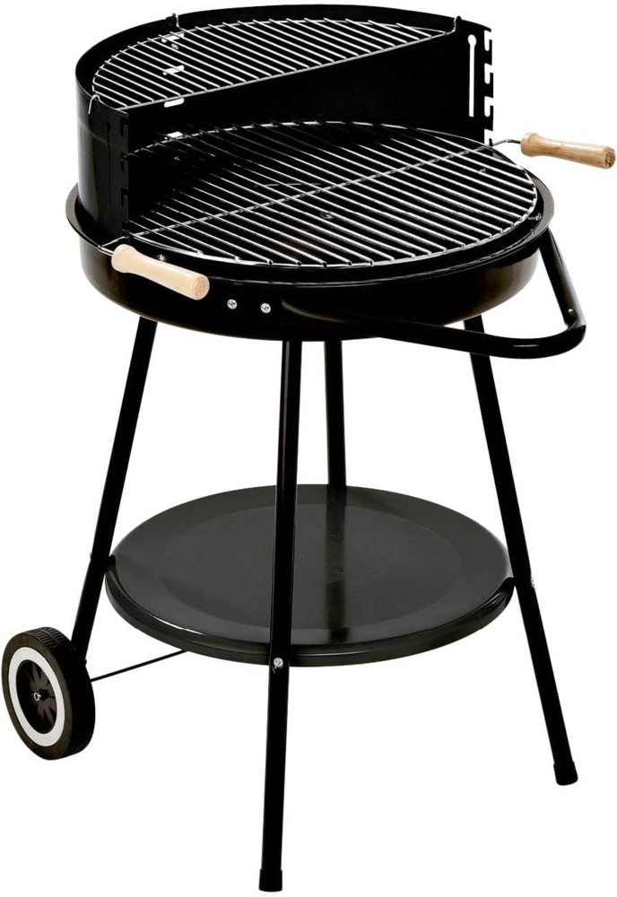 Landmann Holzkohlegrill mit höhenverstellbaren Grillrost, Stahl schwarz, Ø 66,5 cm Bild 1