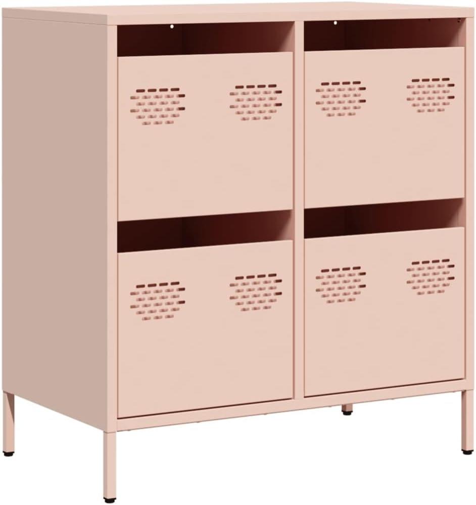 Sideboard Rosa 68x39x73,5 cm Kaltgewalzter Stahl 851257 Bild 1