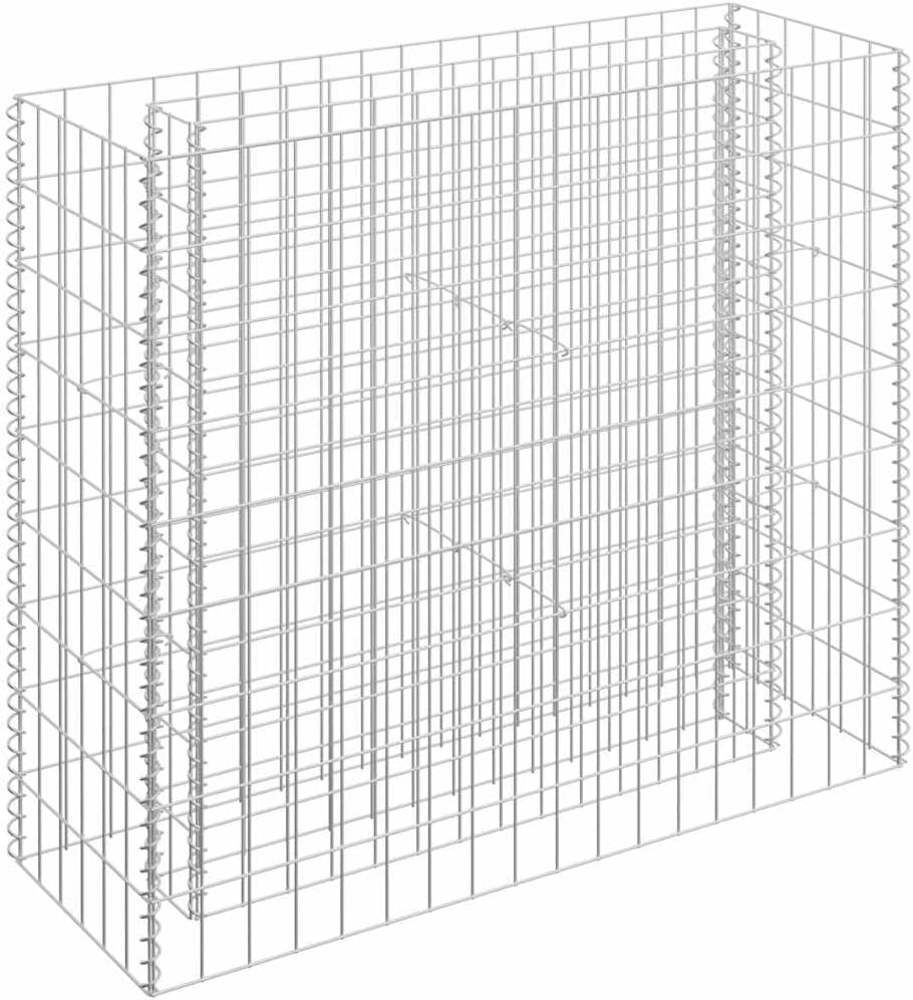 vidaXL Gabionen-Hochbeet Verzinkter Stahl 90×30×90 cm 145631 Bild 1