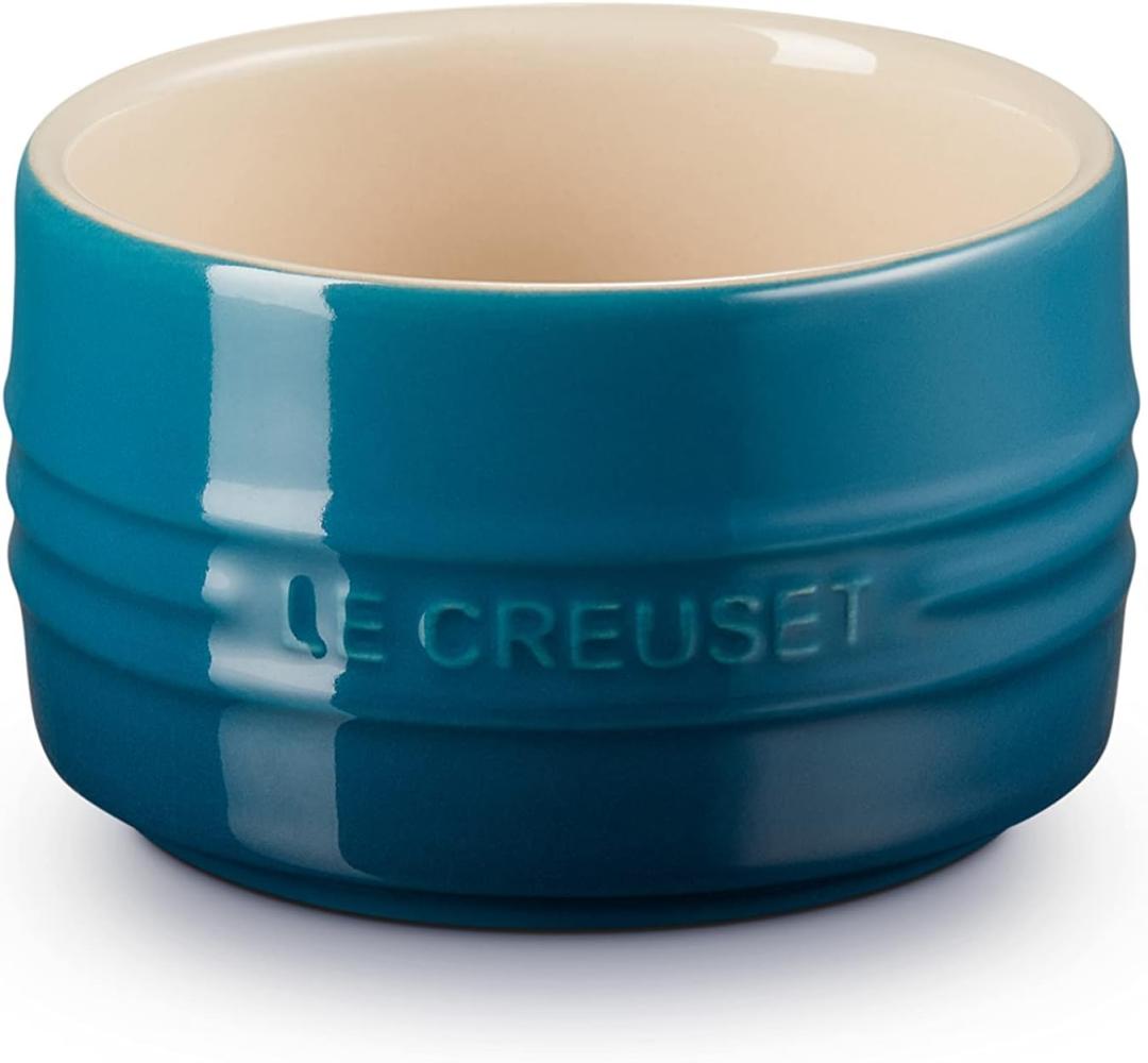 Stapelbares Förmchen Deep Teal Poterie Le Creuset - Backofen geeignet Bild 1