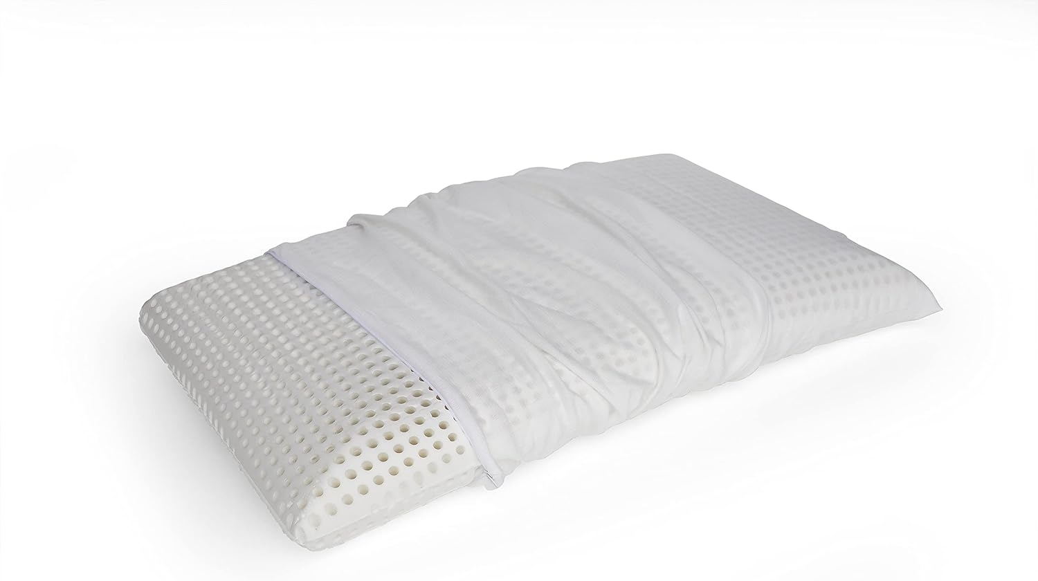 Talamo Italia Kissen für das Bett, 100% Made in Italy, Abnehmbares "Seifenkissen" aus perforiertem Memory-Schaum, hypoallergen und atmungsaktiv, 70x40xh12 cm Bild 1