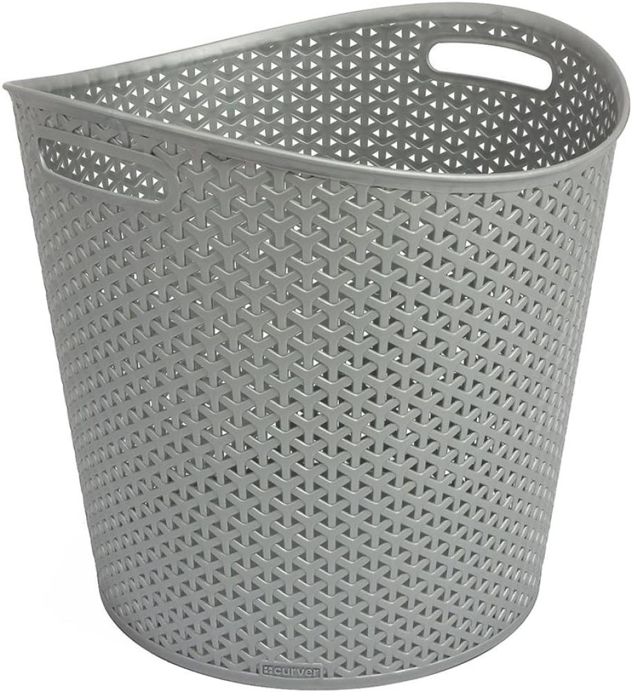 Curver 00715-087-00 Wäschekorb My Style, 30 L, silber Bild 1