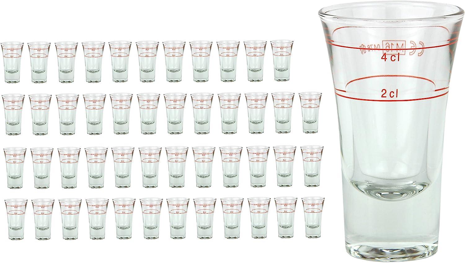 48er Set Schnapsgläser Stamper Dublino 2cl + 4cl Bild 1