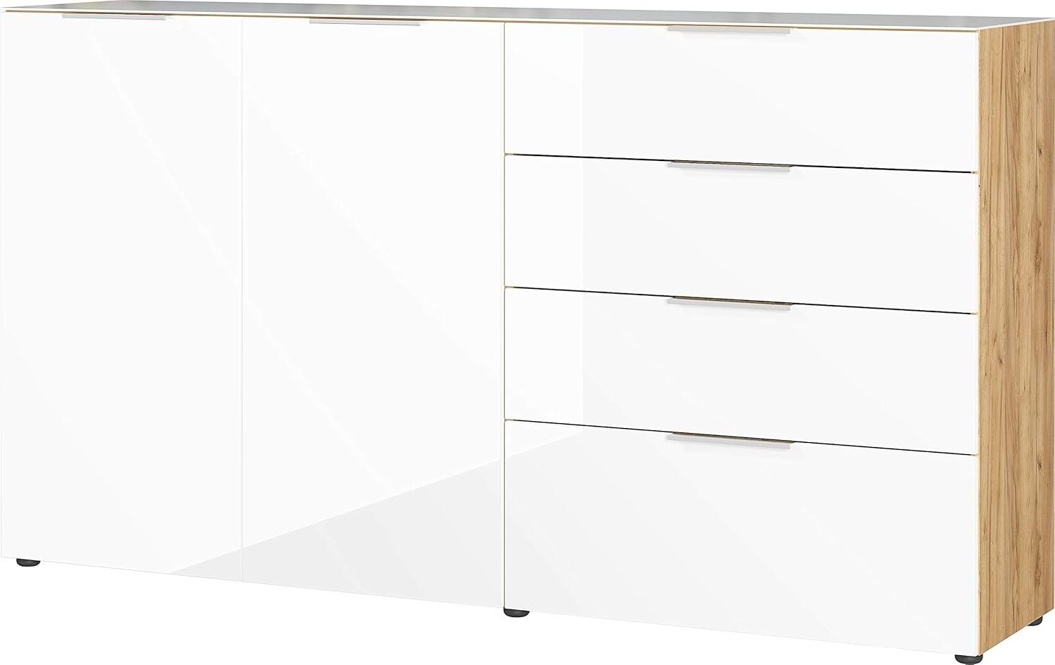 GERMANIA Sideboard Oakland, in 2 Breiten, Fronten und Oberboden mit Glasauflage Bild 1