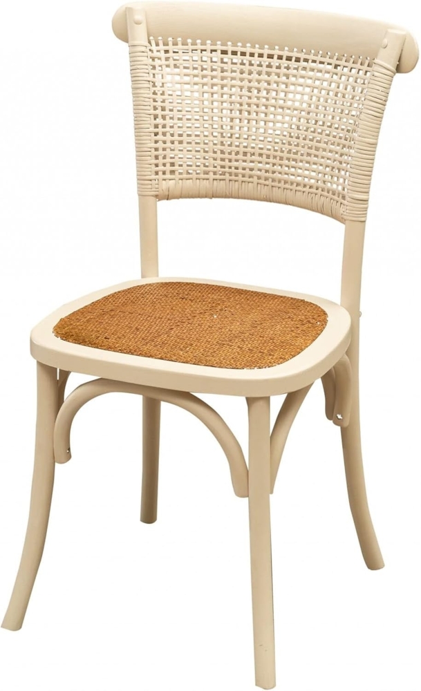 Biscottini Sedia Thonet Stuhl, Eschenholz, Weiß, Media Bild 1