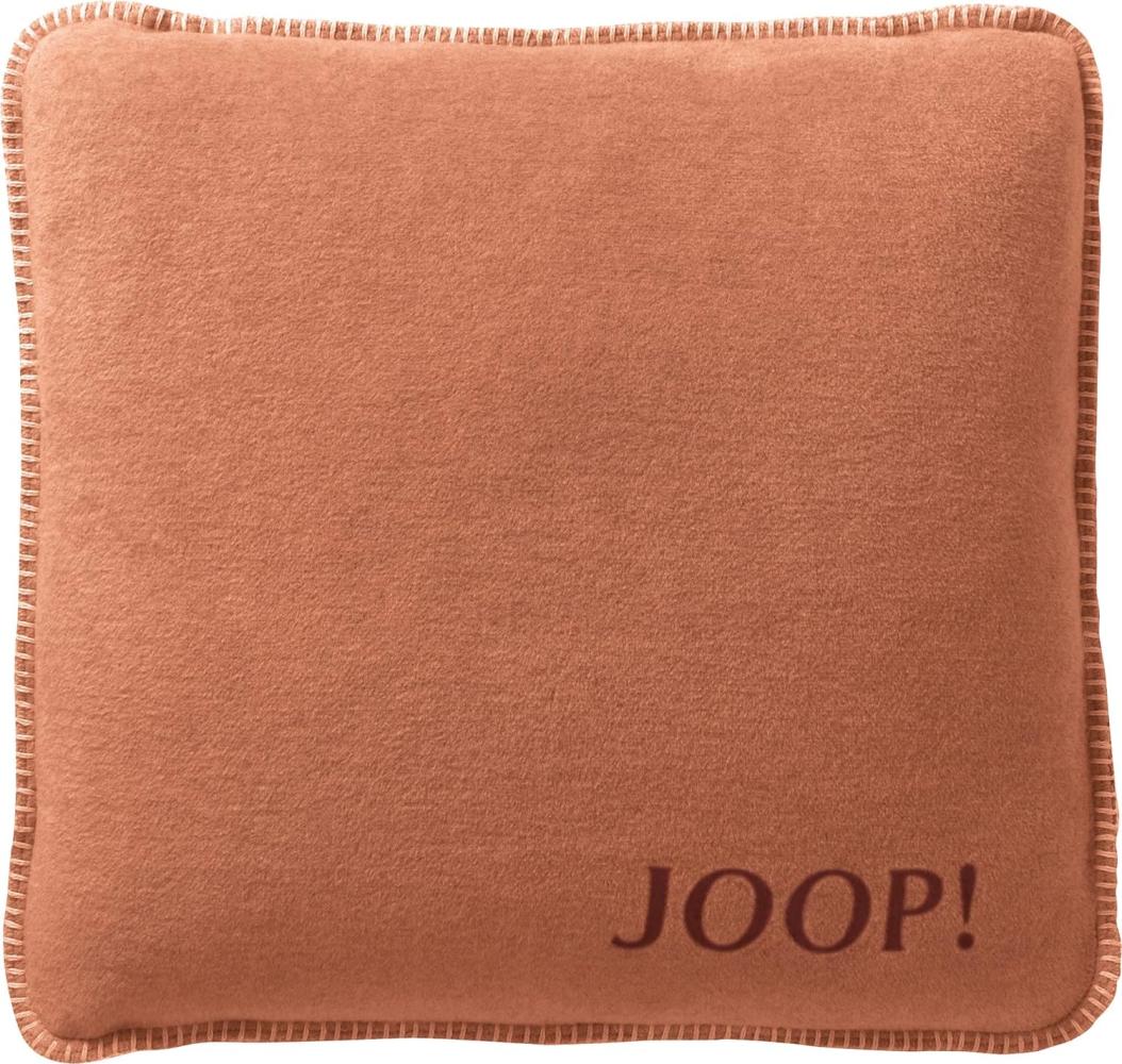 JOOP Uni Kissen Doubleface|50x50 cm Kissenhülle| Kupfer-Granat Bild 1