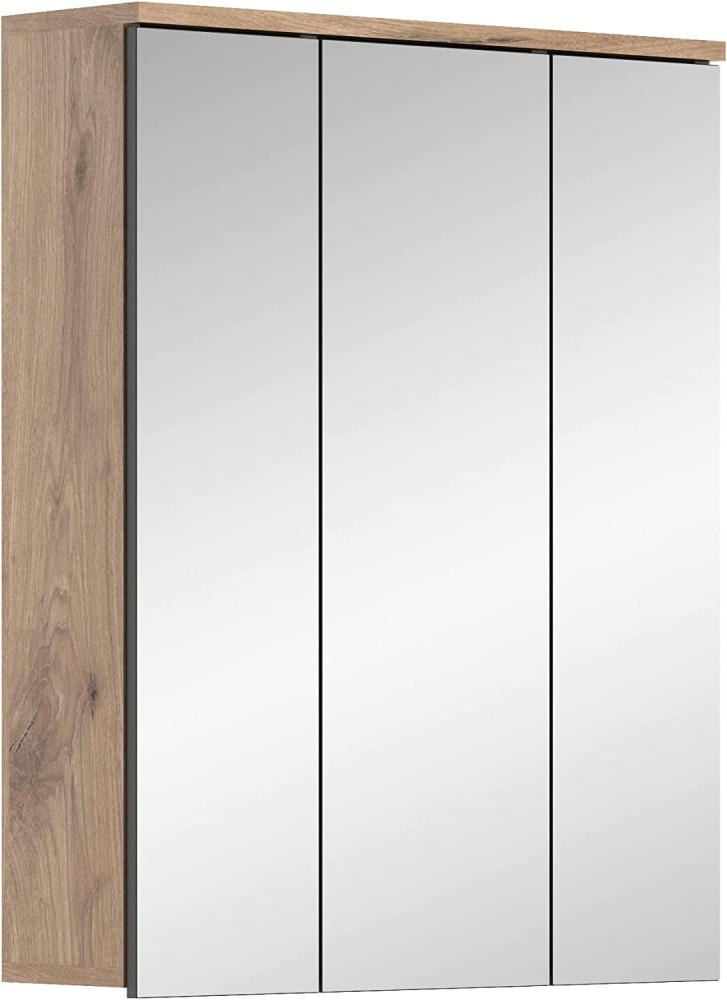 Xonox 'Mason' Spiegelschrank, Nox Oak / Spiegelglas Bild 1