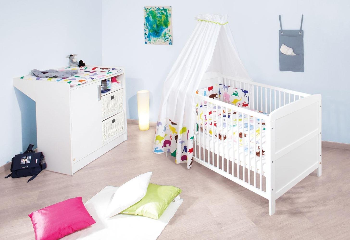 Pinolino 'Viktoria' 2-tlg. Babyzimmer-Set weiß Bild 1