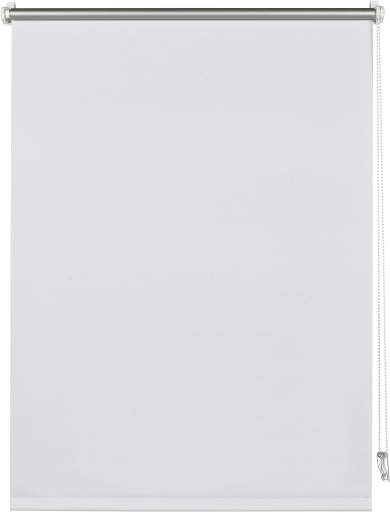 Deco Company Rollo mit Thermo-Rückseite zum Klemmen, Verdunklungsrollo ohne Bohren, Höchste Lichtreflexion, Hitzeschutz, Energiesparend, Weiß, 75x150 cm (BxH) Bild 1