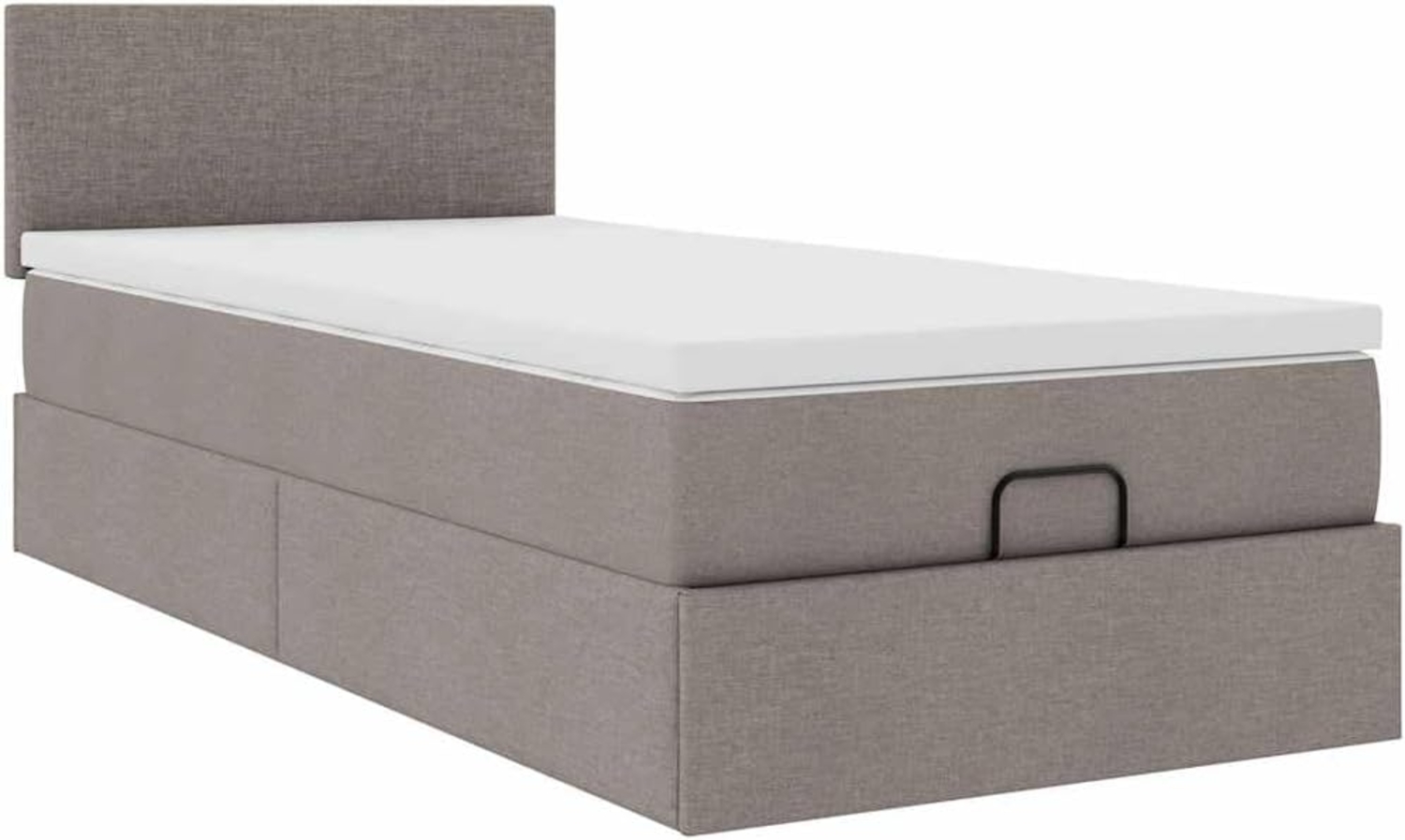 Ottoman-Bett mit Matratze Taupe 90x200 cm Stoff 3311349 Bild 1