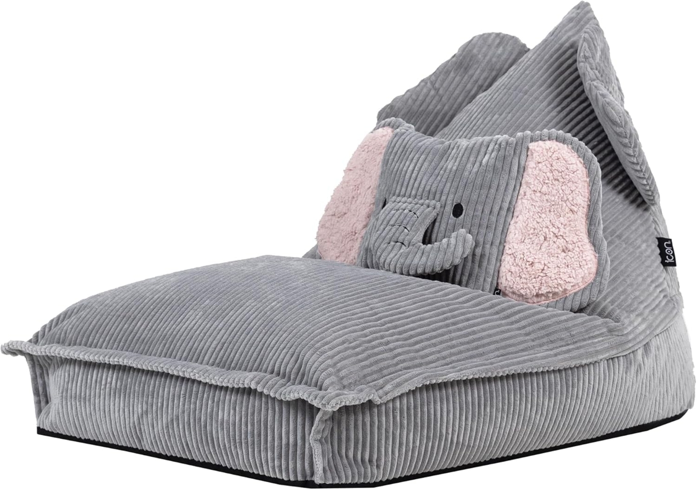 icon Sitzsack Kinder Animalfreunde mit Kissen aus Cord, 72 x 102 x 66 cm, Made in Germany, für Kinderzimmer Bild 1