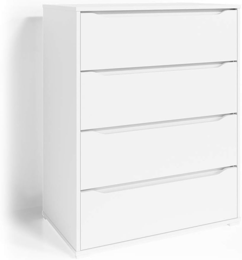 Vicco Kommode Set Ruben Schubladen Sideboard Mehrzweckschrank Schrank (80er Groß, Weiß) Bild 1