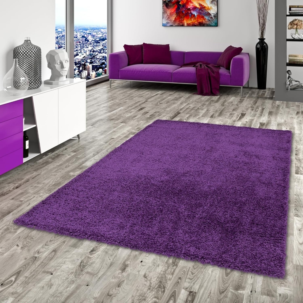 Pergamon Hochflor-Teppich Hochflor Langflor Shaggy Teppich Fluffy, Rechteckig, Höhe: 35 mm Bild 1