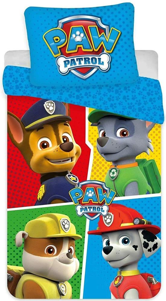 Paw Patrol Kinder-Bettwäsche Set mit 4 verschiedenen Charakteren 100 x 135 cm Bild 1