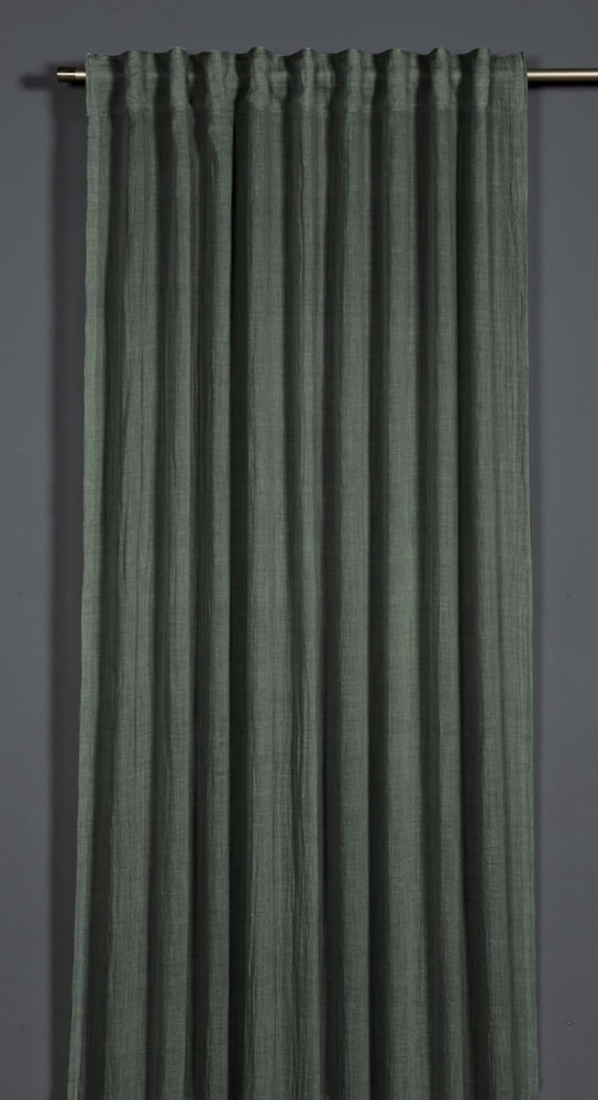 Sehlbach Fertigschal mit Gardinenband 135 x 245 cm dunkelgrün Bild 1