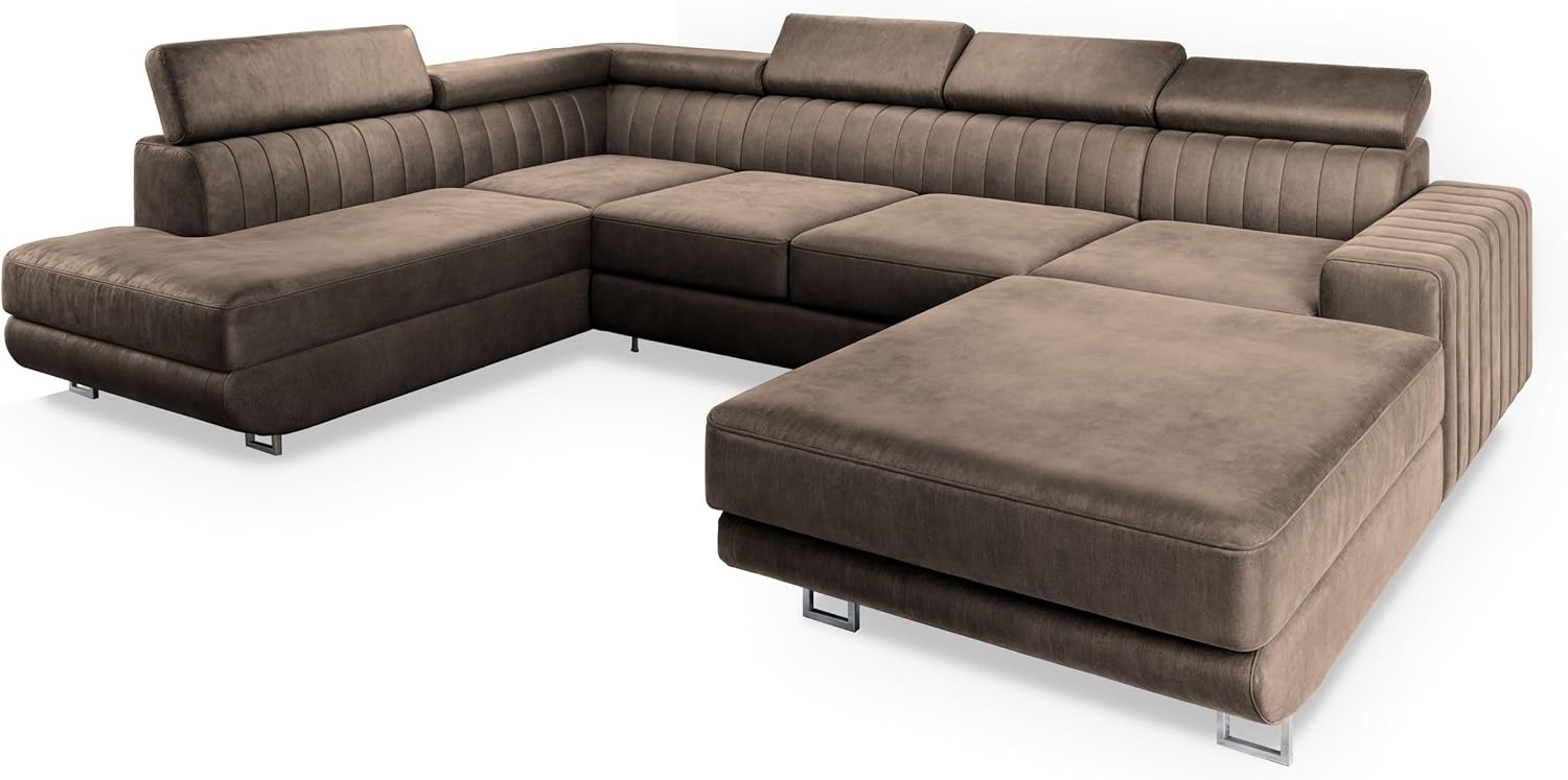 Masseno Ecksofa SIENA mit Schlaffunktion U-Form, Sofa mit Bettkasten Bild 1