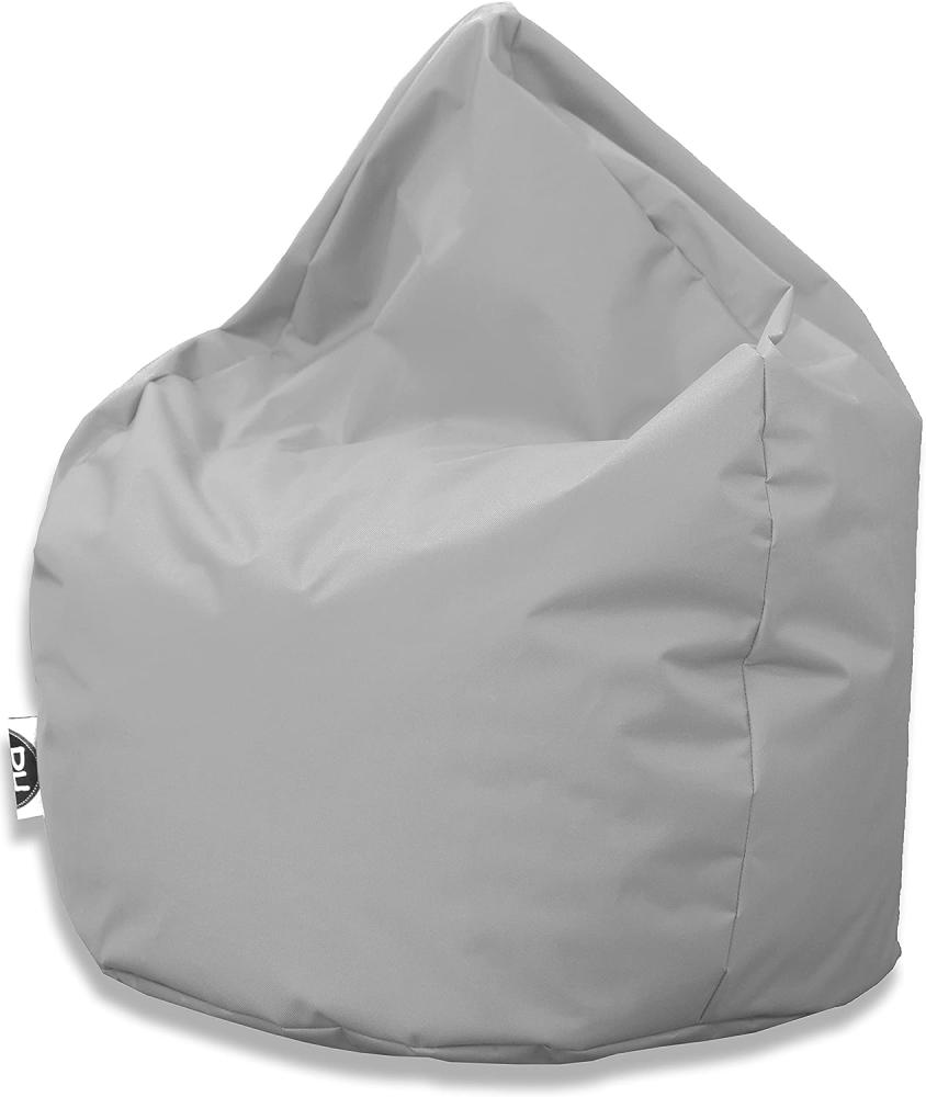 PATCH HOME Patchhome Sitzsack Tropfenform - Grau für In & Outdoor XXL 420 Liter - mit Styropor Füllung in 25 versch. Farben und 3 Größen Bild 1