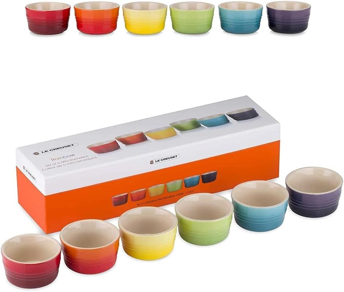 Le Creuset Mini Förmchen 6er-Set Regenbogen Bild 1