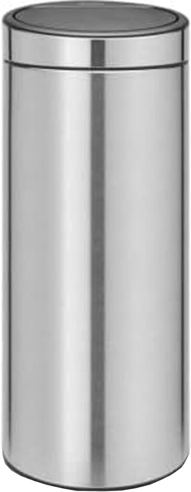 Brabantia Touch Bin, Mülleimer, Abfalleimer, Papierkorb in Matt Steel, 30 Liter, 115349 Bild 1