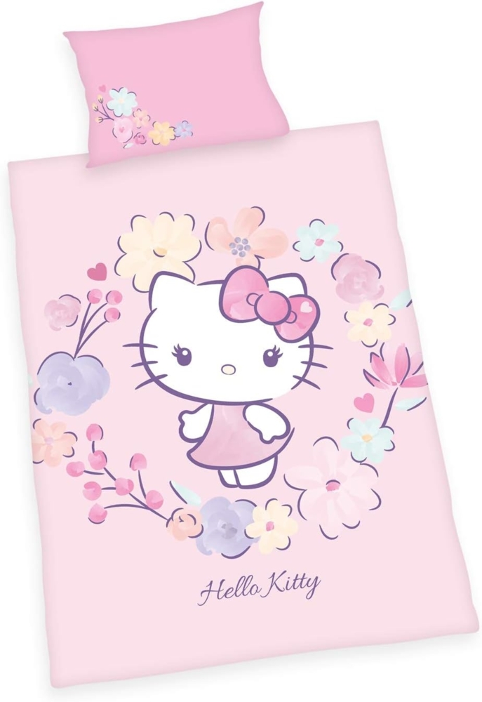 Hello Kitty Babybettwäsche Hello Kitty, Renforcé (Bio-Baumwolle), GOTS zertifiziert - nachhaltig aus Bio-Baumwolle Bild 1