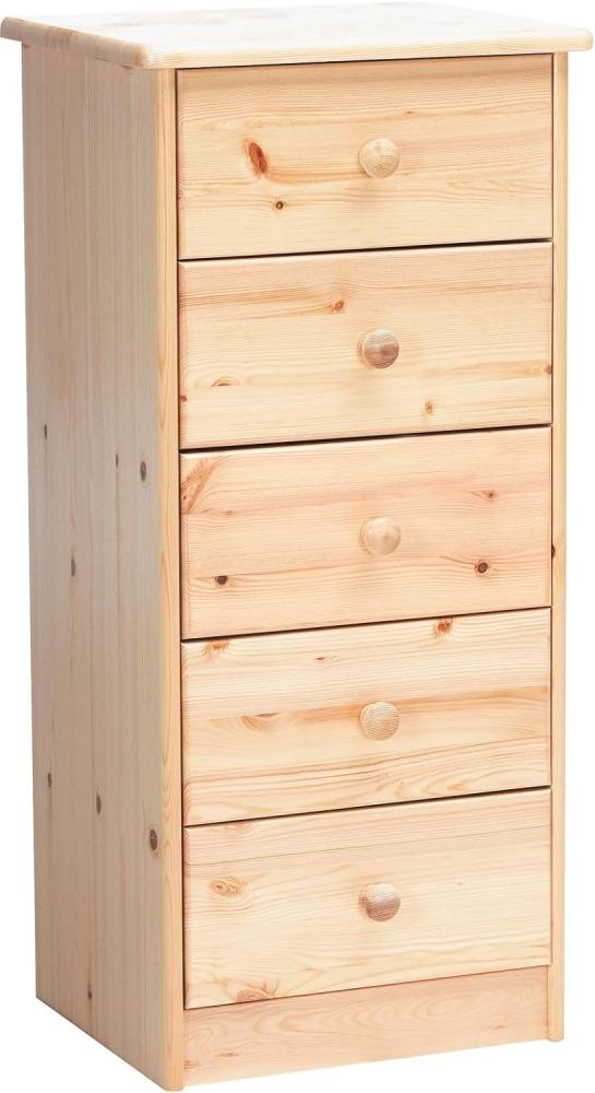 Erst-Holz Kommode Kiefer natur 5 Schubladen 90. 50-05 Bild 1