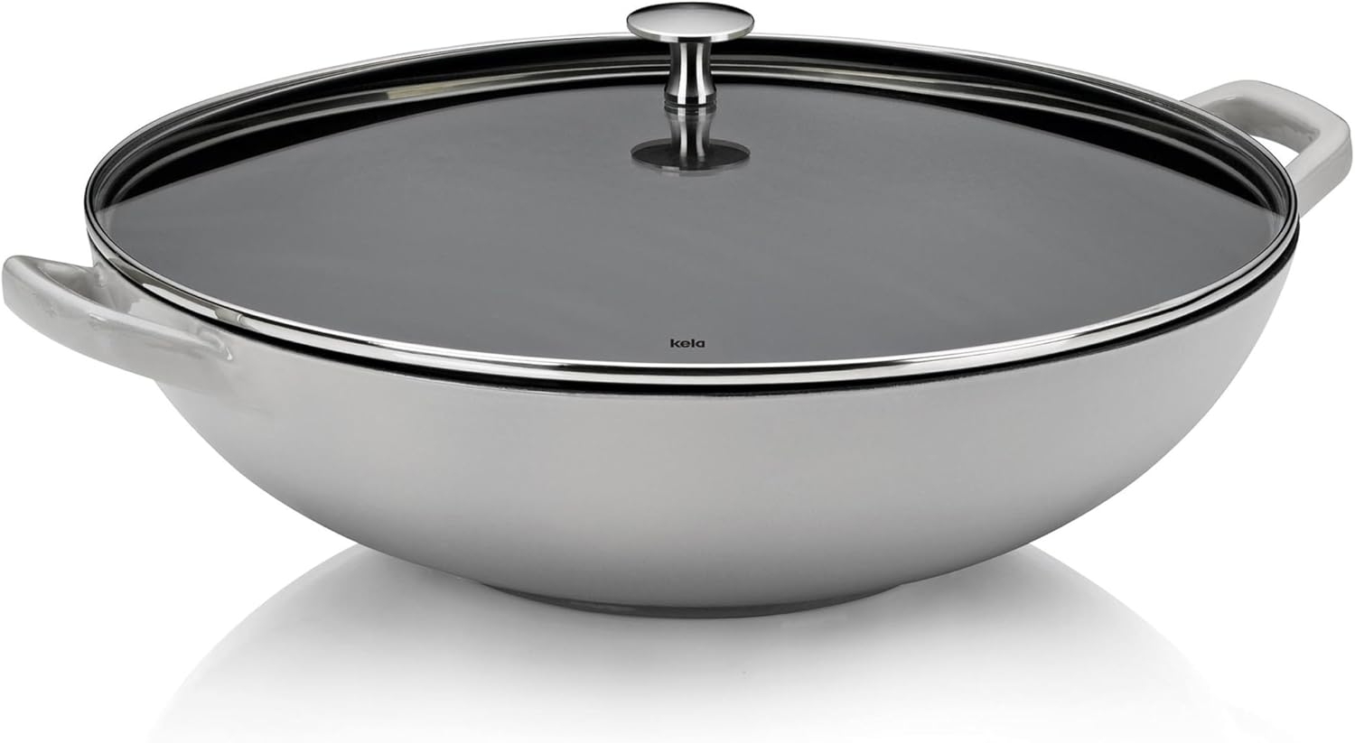 Wok Calido 4 l, Gusseisen, Silber, Transparent Bild 1