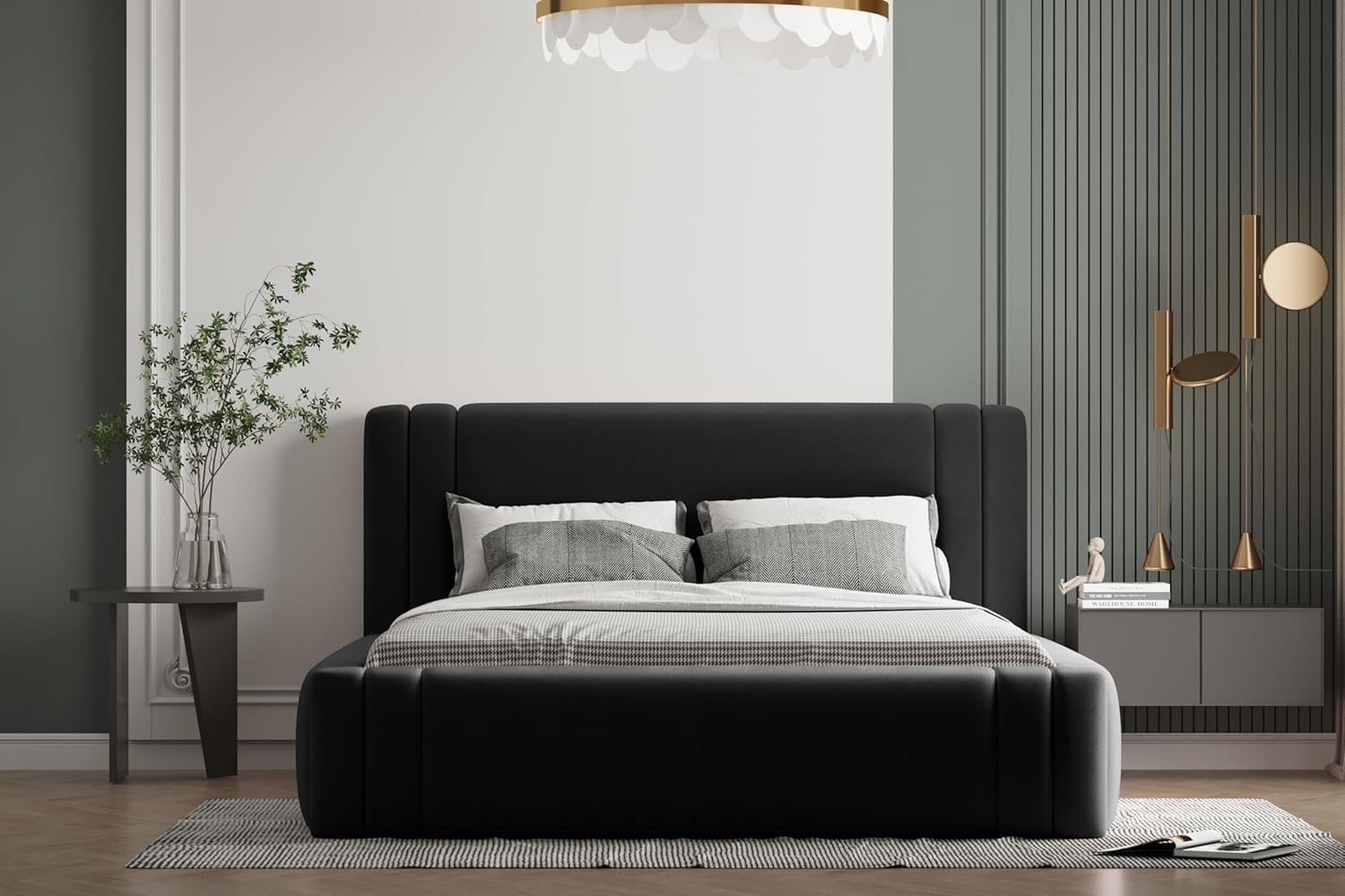 Polsterbett ROLF 120x200 mit Matratze, Bettkasten und Lattenrost. Farbe: VELUTTO 20 Bild 1