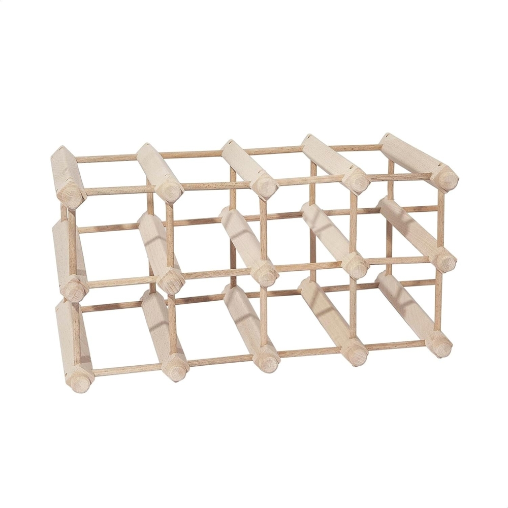 WELL HOME MOBILIARIO & DECORACIÓN Weinregal Buche für 12 Flaschen Bild 1