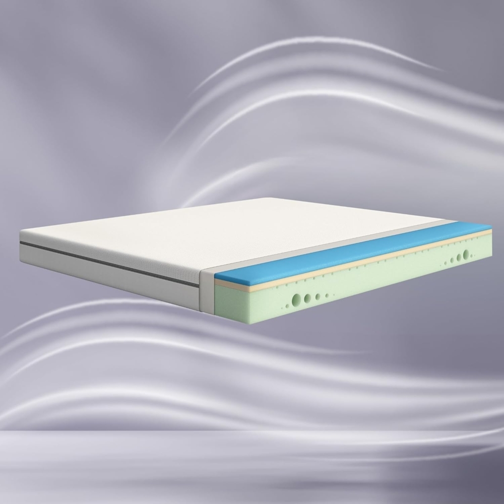 Emma One+ Matratze 140x200 H3 Hart – Kühlende & atmungsaktive 3-Zonen-Schaummatratze – Ergonomisch, Klimaregulierend & Waschbarer Bezug – Für alle Schlafpositionen geeignet Bild 1