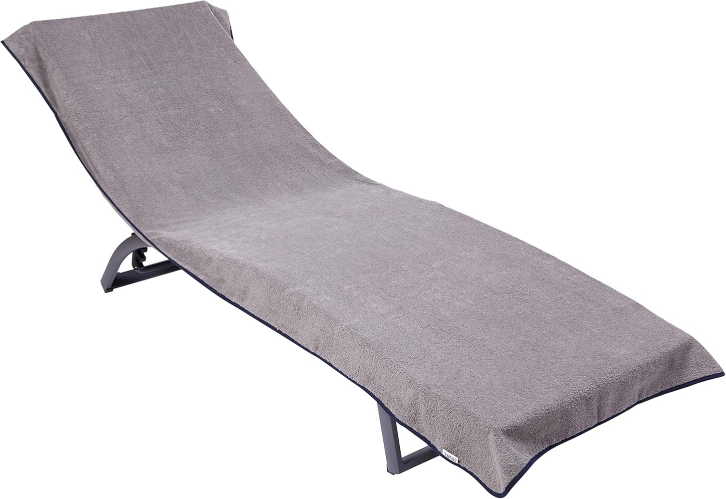 Sowel Liegenauflage LaLa Lounger, 100% Bio-Baumwolle, Rutschfestes Strandtuch mit Kapuze für Liegen Bild 1