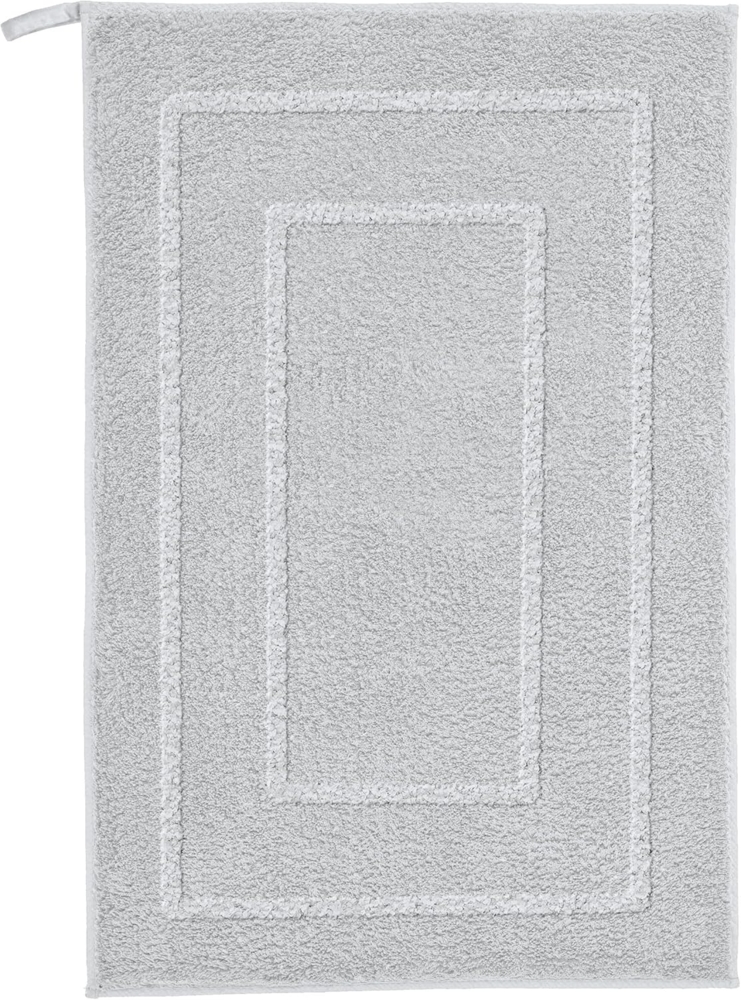 Kleine Wolke Badteppich Nico silbergrau Polyester 50 x 80 cm Bild 1