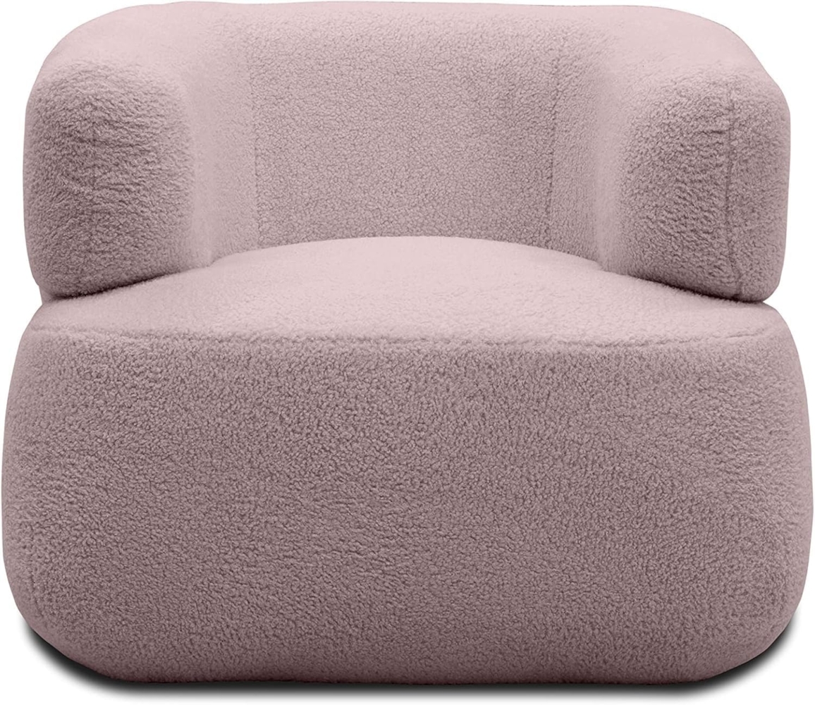 DOMO. collection Molina Sessel, Polstersessel, Einzelsessel, Garnitur, Altrosa, 90 x 86 x 71 cm Bild 1