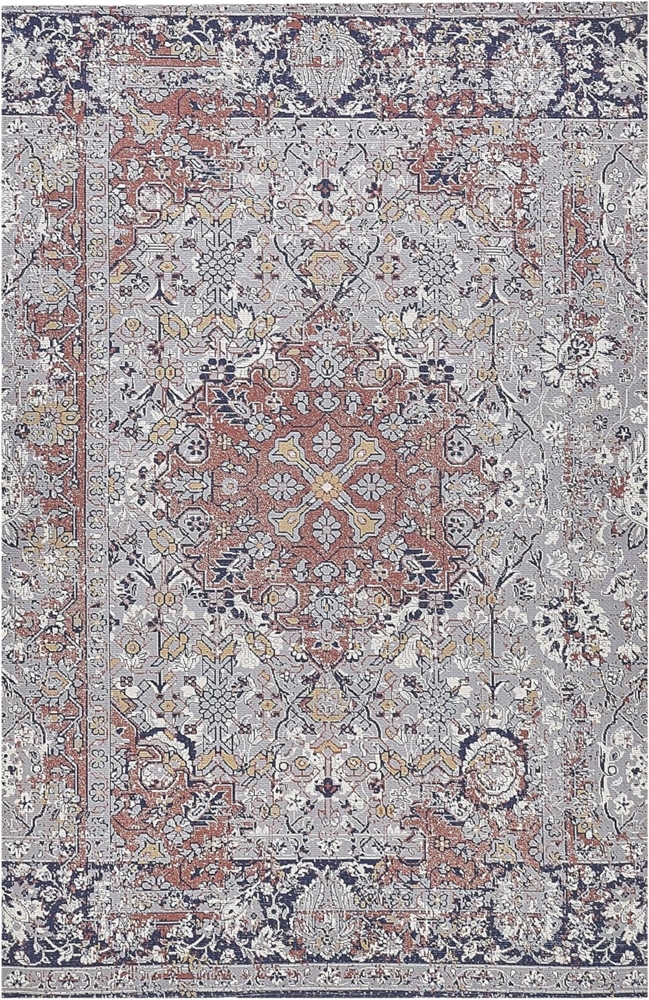 Teppich mehrfarbig orientalisches Muster 150x230 cm Kurzflor KORGAN Bild 1