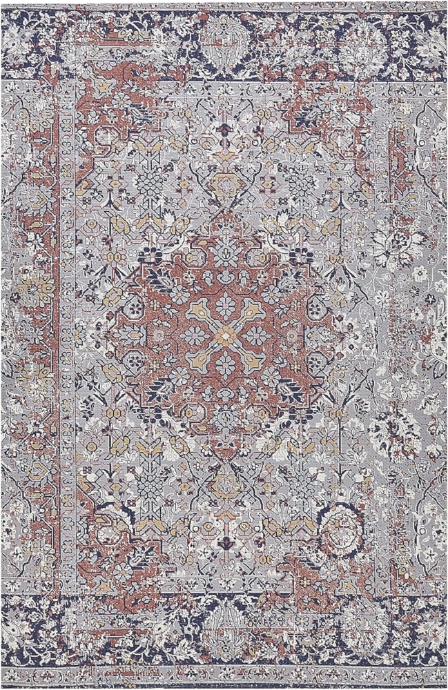 Teppich mehrfarbig orientalisches Muster 150 x 230 cm Kurzflor KORGAN Bild 1