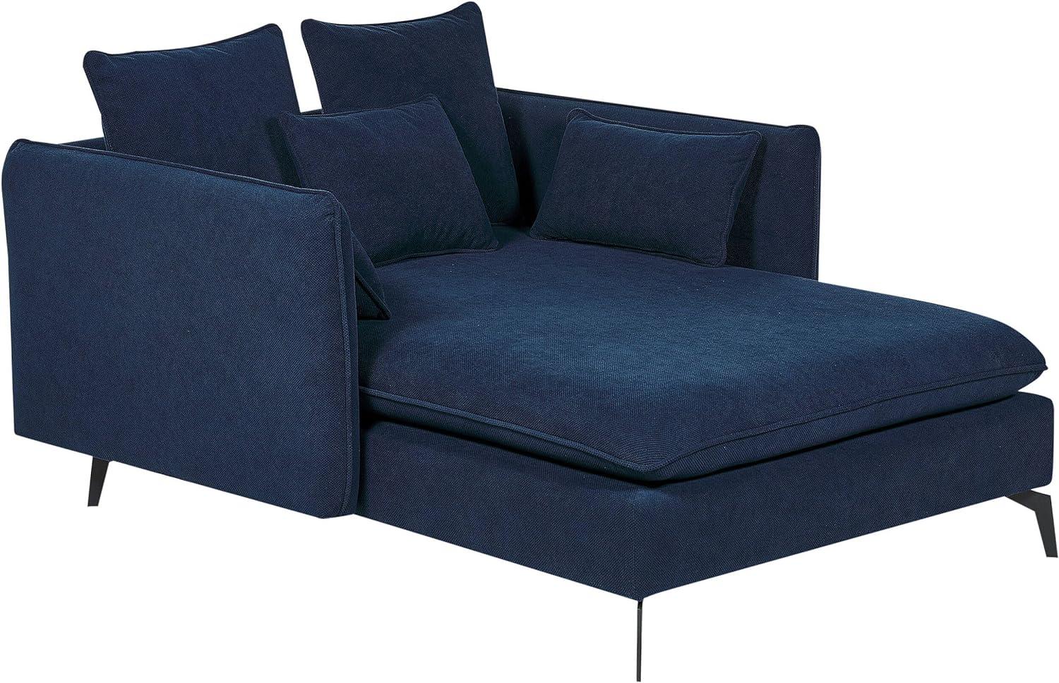 Chaiselongue marineblau schwarz CHARMES Bild 1