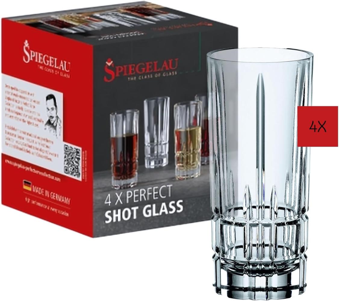 Spiegelau Perfect Serve Collection Perfect Shot Glass, 4er Set, Longdrinkglas, Longdrinkgläser, Trinkglas, Kristallglas, 55 ml, 4500170 Bild 1