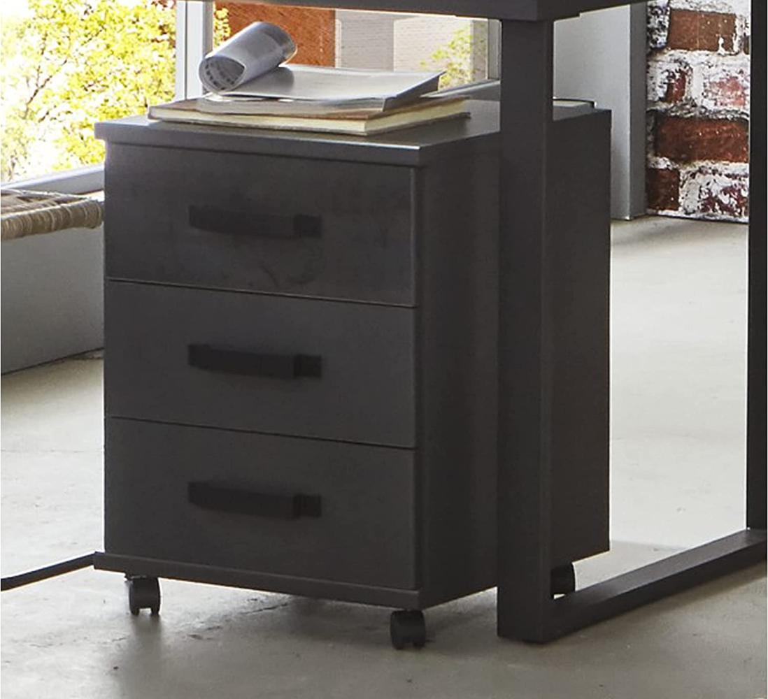 Rollcontainer >Nickola< in Graphit - 46 x 58 x 40 cm (BxHxT) Bild 1