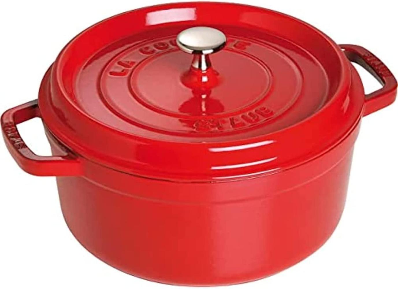 Staub Cocotte, Gusseisen kirschrot, Ø 26 cm, 5,2 l Bild 1