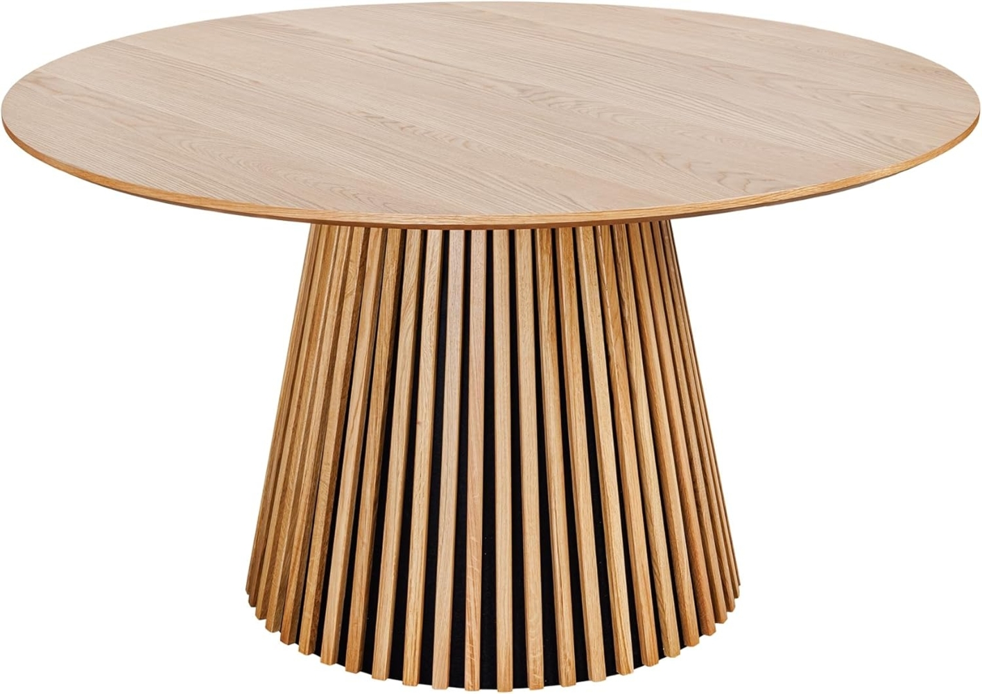 riess-ambiente Esstisch VALHALLA WOOD Ø140cm natur (Einzelartikel, 1-St), Küche · Eiche-Design · lackiert · rund · Säulenfuß · Japandi Style Bild 1