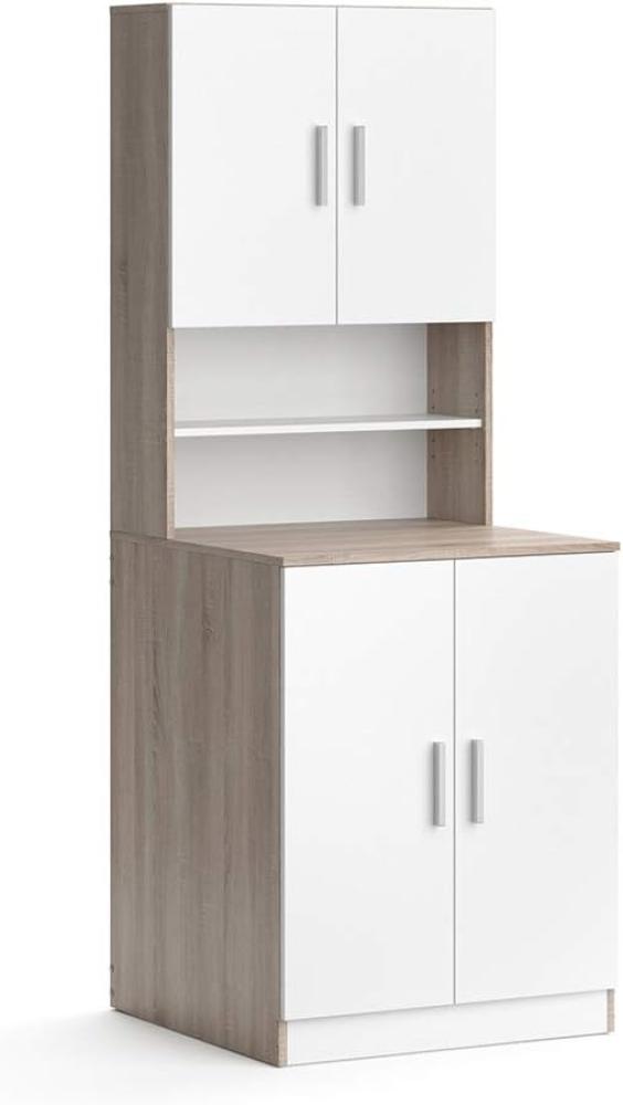 Vicco Waschmaschinenschrank Badschrank Hochschrank Liana sonoma Badregal Überbau Bild 1