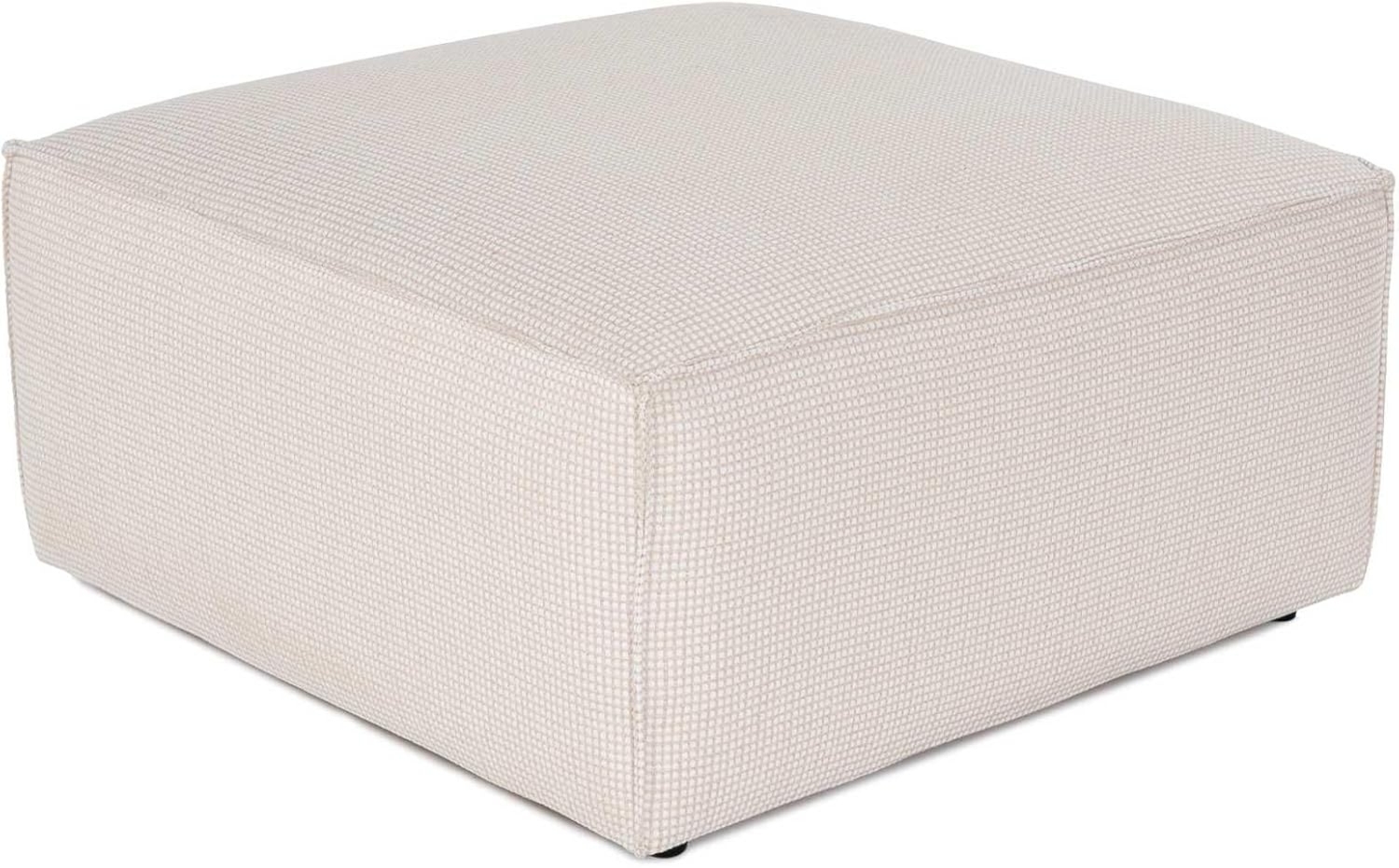 Hocker, 'Lora', 40 x 85 x 85, Weiß Bild 1