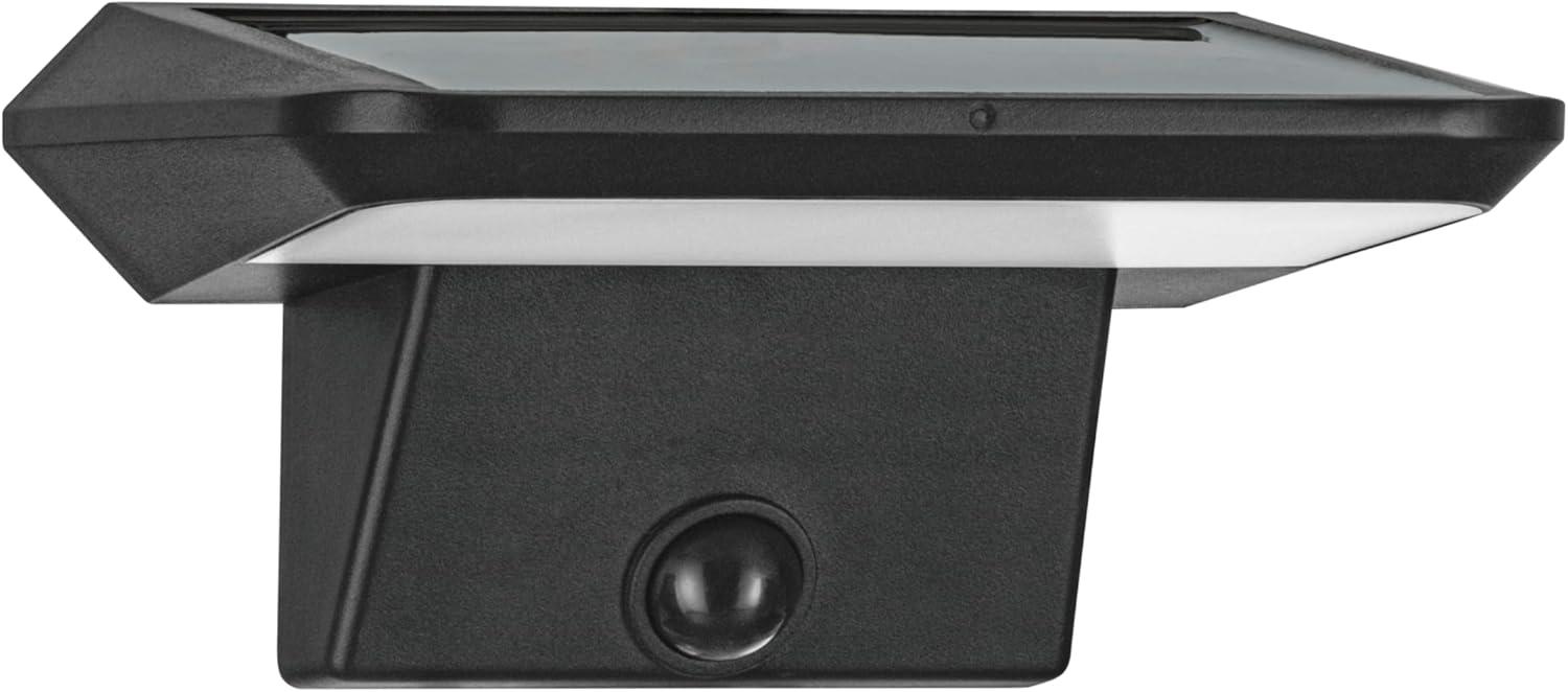 Eglo 48944 LED Solarleuchte/Wandleuchte PORRASSA Kunststoff schwarz 40X0,5W L:15. 5cm H:7. 5cm 6500K mit Sensor Bild 1