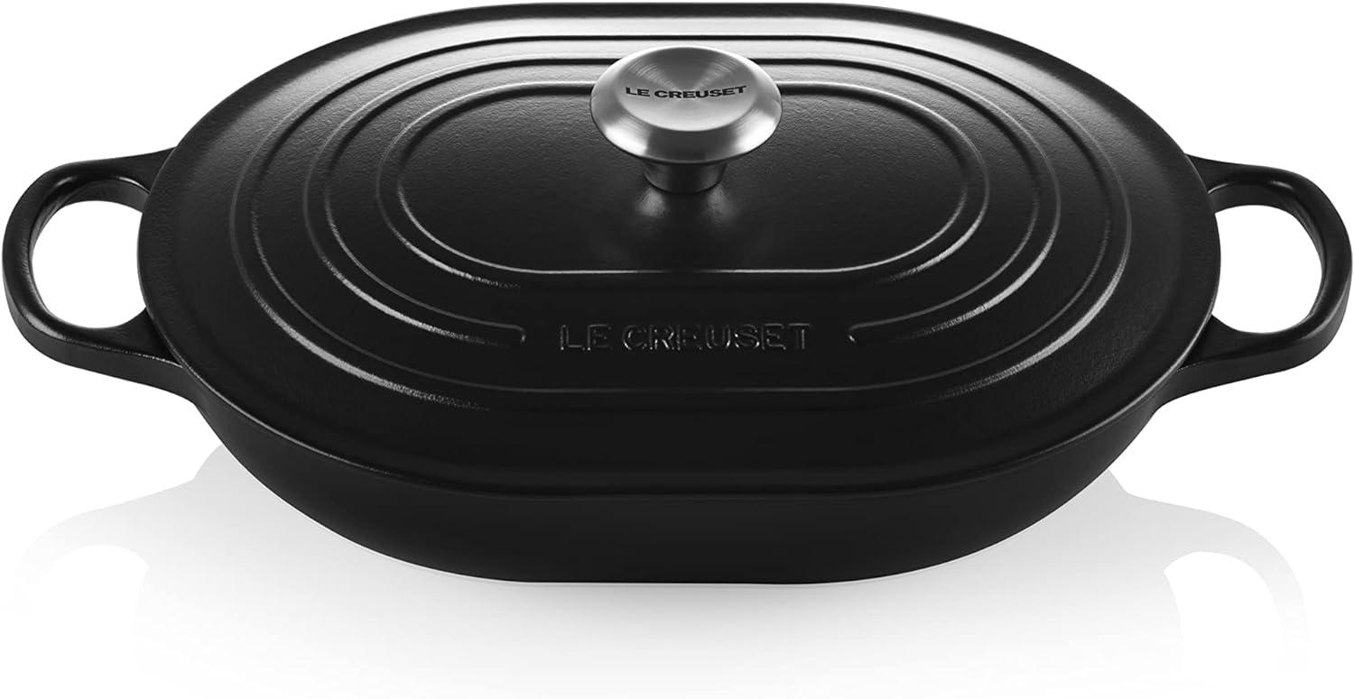 Le Creuset Oblong Signature 31 cm Schwarz - Schwarz - 29 bis 32 cm Bild 1