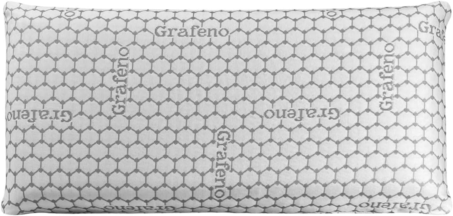 Duérmete Online Viskoelastisches Kissen, Nature Tencel, hervorragende Anpassungsfähigkeit, waschbar, wärmeregulierend, milbenabweisend und hypoallergen, 90x40 cm Bild 1