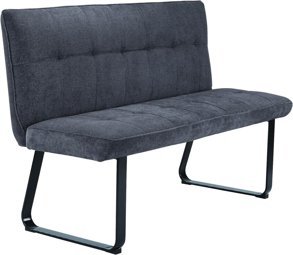 Homexperts 'TILDA' Bank, Microfaser dunkelgrau, B 140 x H 92 x T 59 cm Bild 1