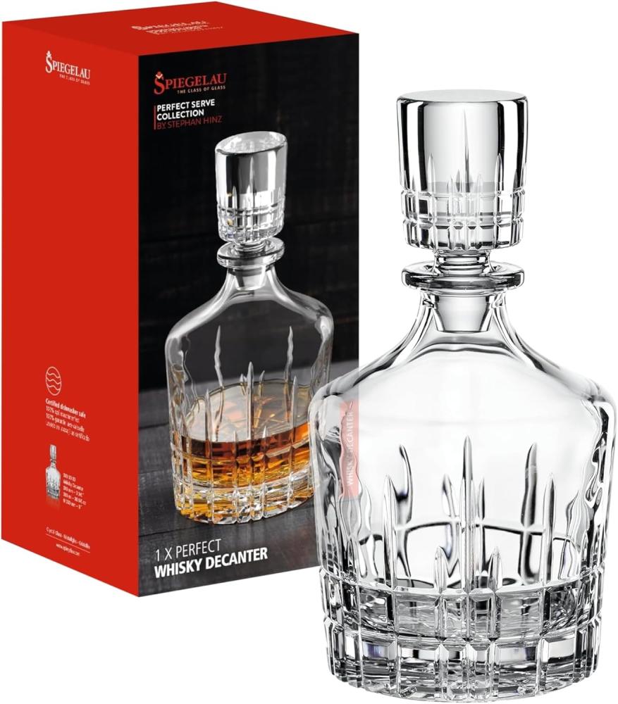 Spiegelau Perfect Serve Collection Perfect Whisky Decanter, Whiskyflasche, Whiskydekanter, Kristallglas, 750 ml, 4500158 Bild 1